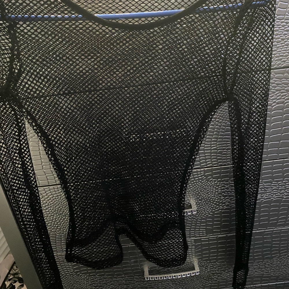 ROMWE fishnet shirt